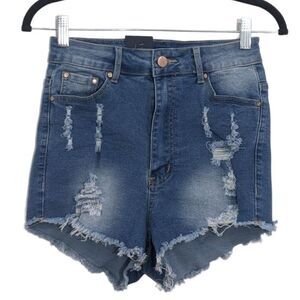 D. Rock High Rise Cut-Off Denim Shorts NWT Size 9 Cut Off Jean Shorts Distressed